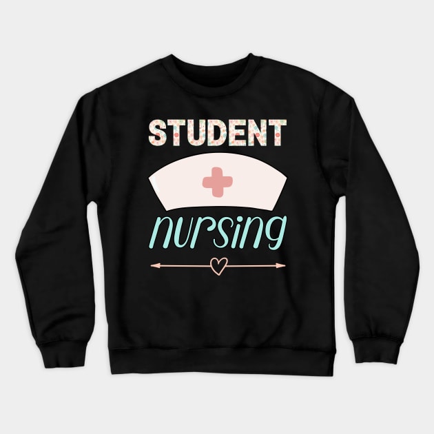 Pastel Nurse Students Nursing Crewneck Sweatshirt by LenaArt